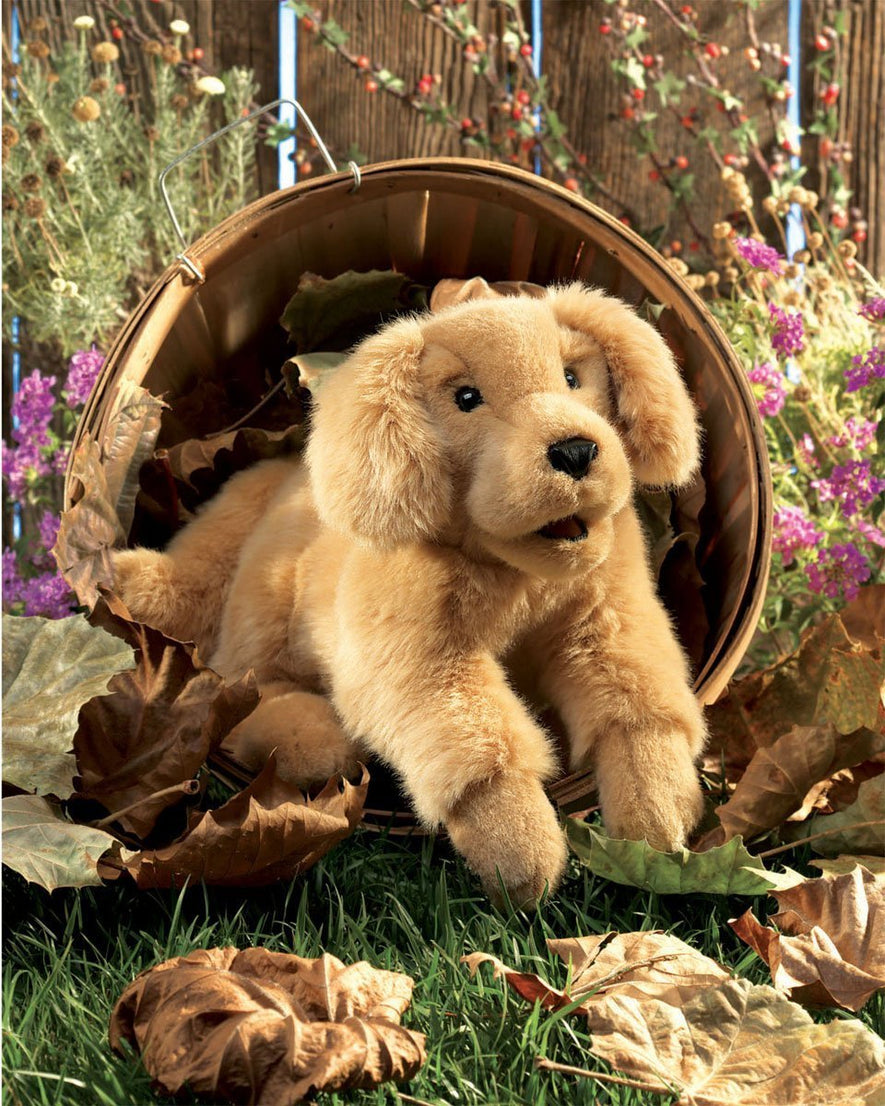 Golden Retriever Puppy Dog Hand Puppet