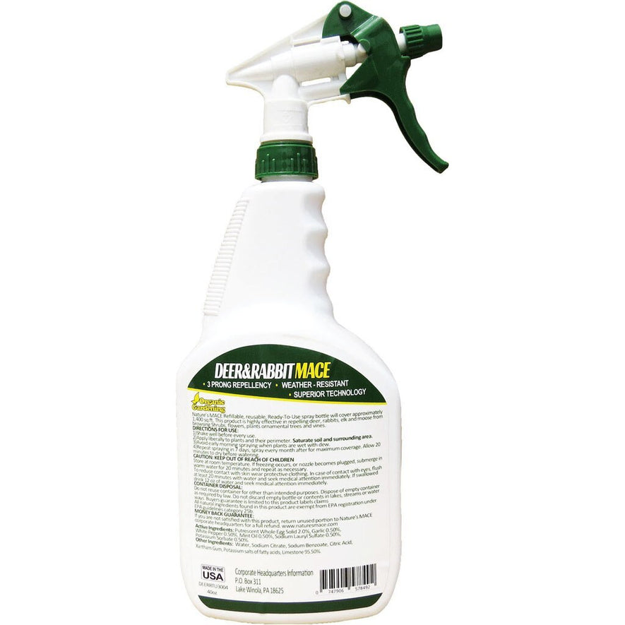 Nature's Mace Deer and Rabbit Repellent, 40oz RTU