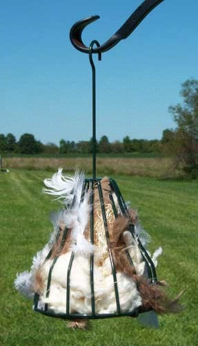 Birdie Bell with Nesting Material