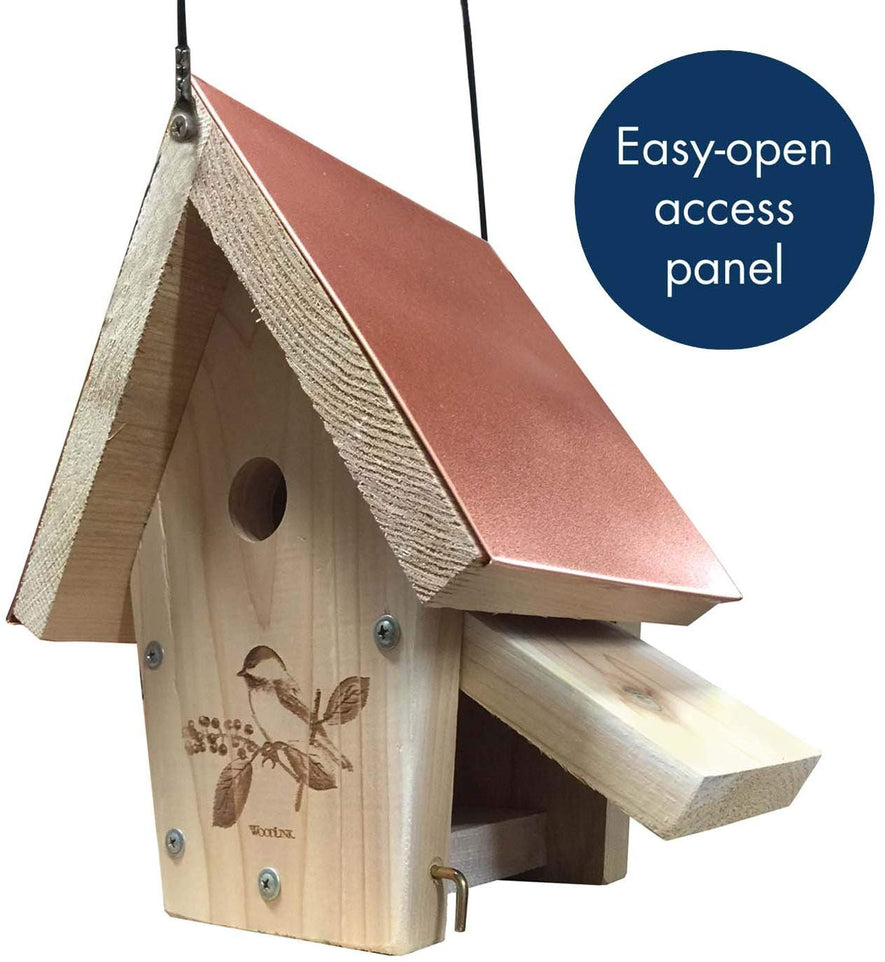 Coppertop Chickadee Wren Bird House
