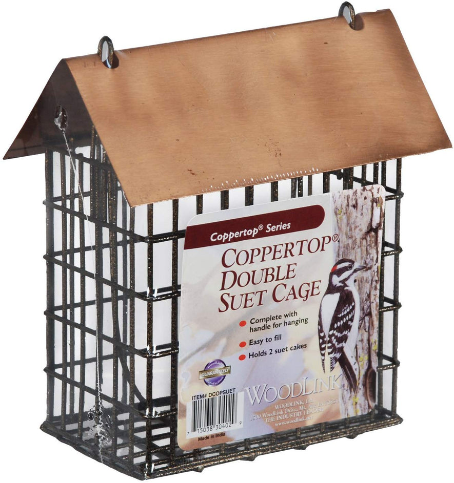 Coppertop Double Suet Cage Feeder