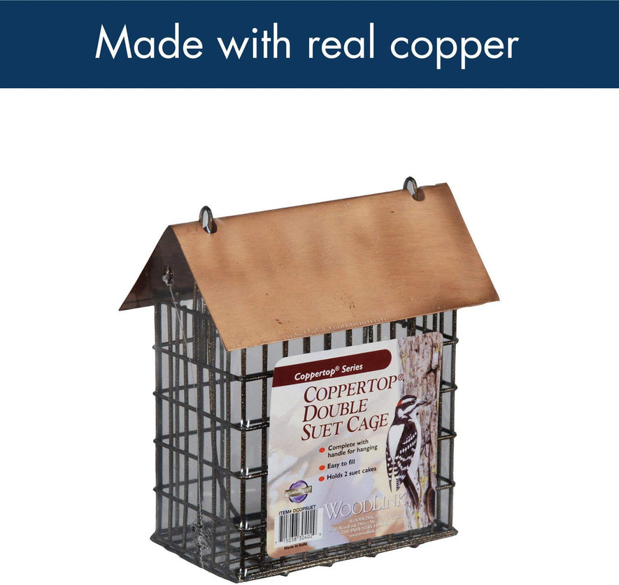 Coppertop Double Suet Cage Feeder