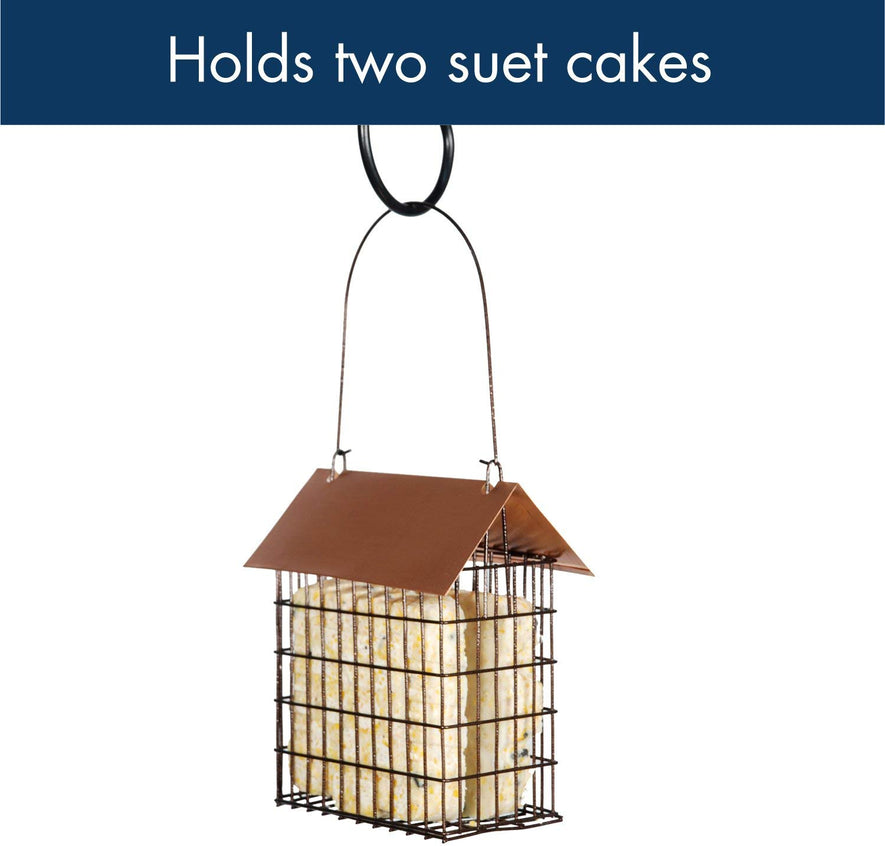 Coppertop Double Suet Cage Feeder