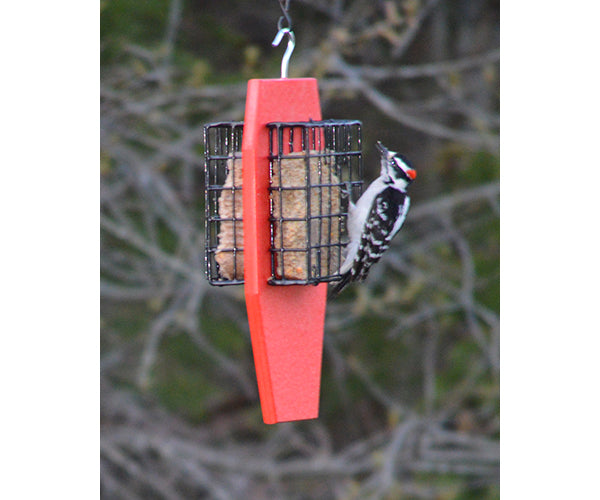 Dual Suet Feeder, Red
