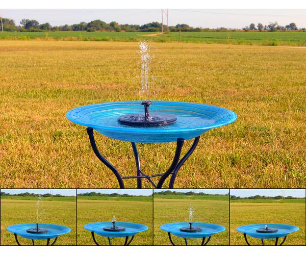 Floating Solar Birdbath Bubbler