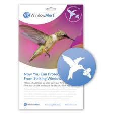 Hummingbird Transparent Bird Strike Deterrent, 4PK