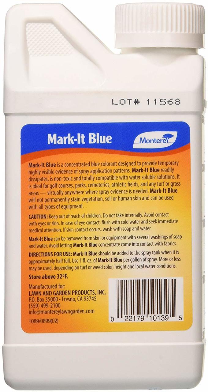 markings on garden sprayer Mark-It Blue Spray Colorant