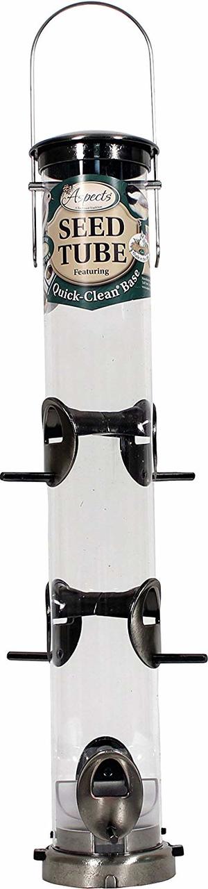 Quick-Clean Nickel Seed Tube Feeder, Large
