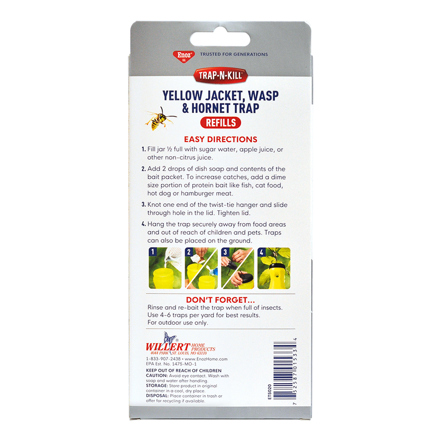 Trap-N-Kill Yellow Jacket, Wasp & Hornet Trap Refills