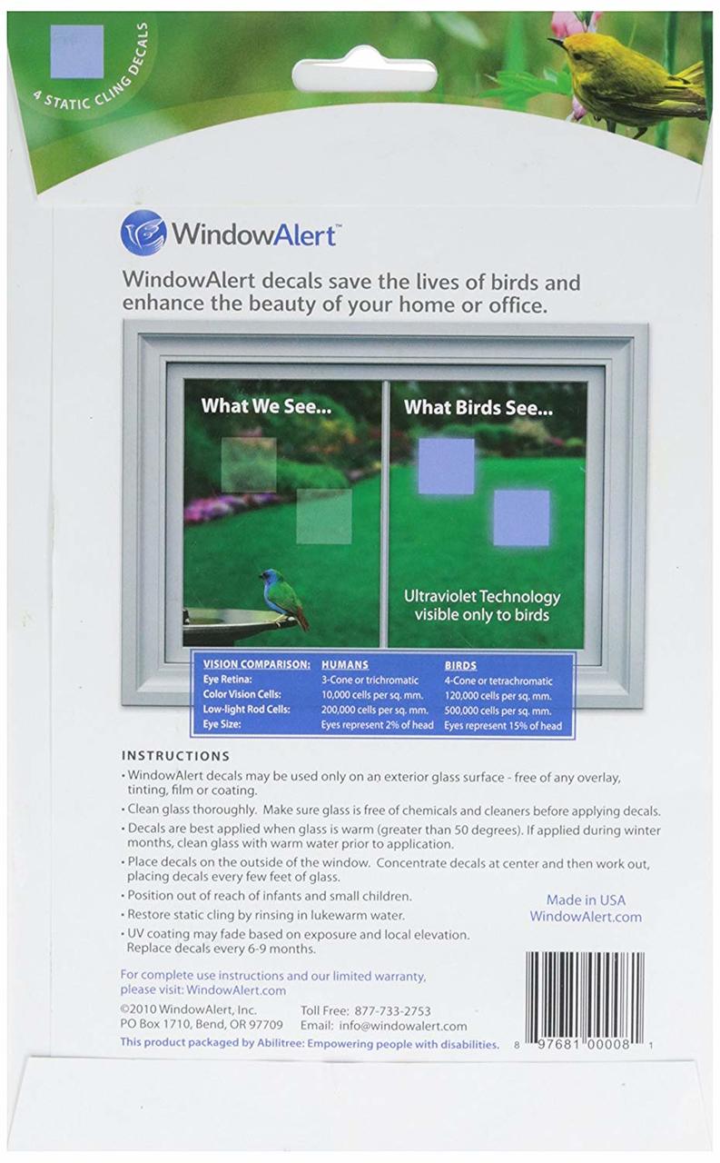 Window Alert Classic Square Decals