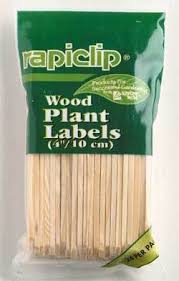 Wood Plant Labels, 4 Inch