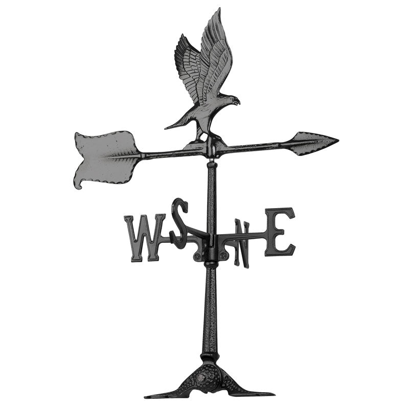 24-Inch Black Eagle Garden Weathervane