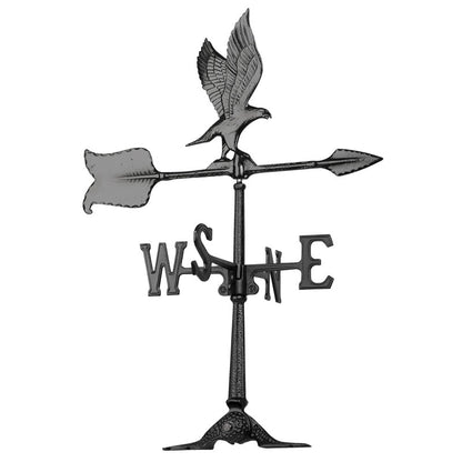 24-Inch Black Eagle Garden Weathervane
