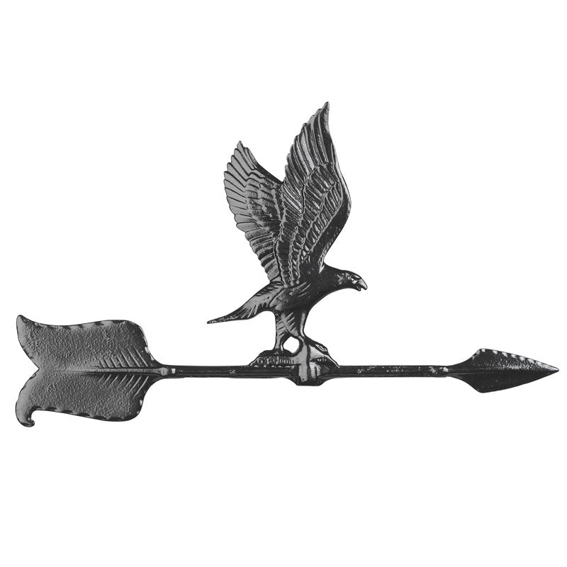 24-Inch Black Eagle Garden Weathervane