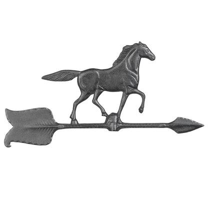 24-Inch Black Horse Garden Weathervane