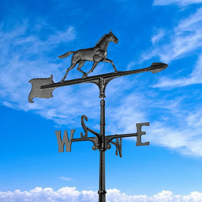 30-Inch Decorative Black Horse Weathervane