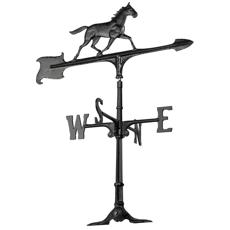 30-Inch Decorative Black Horse Weathervane