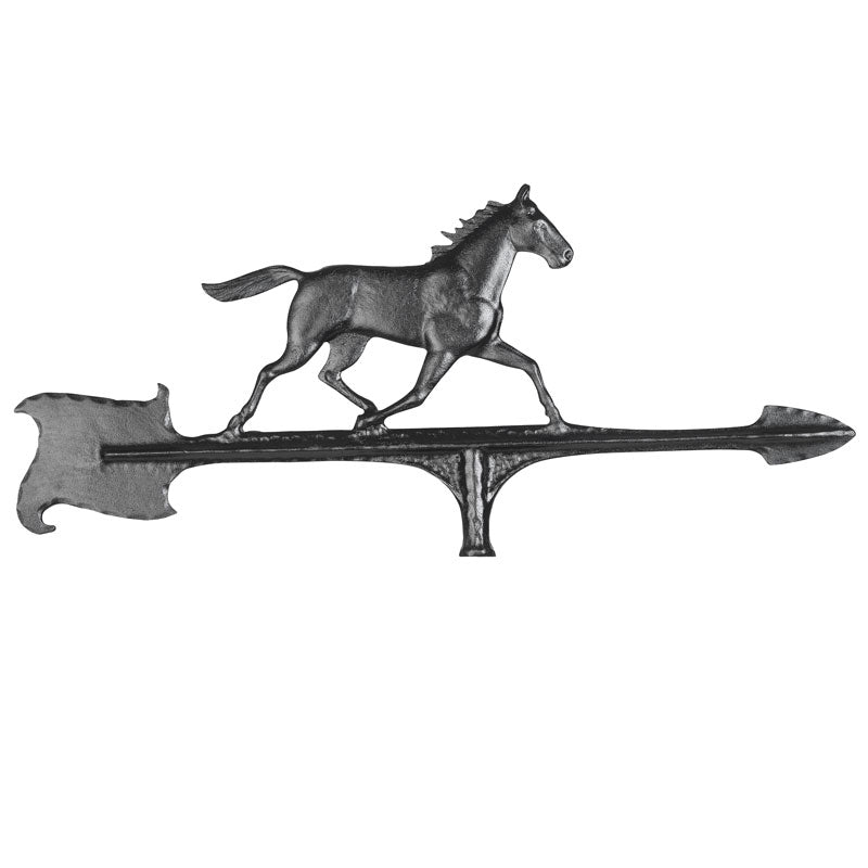 30-Inch Decorative Black Horse Weathervane