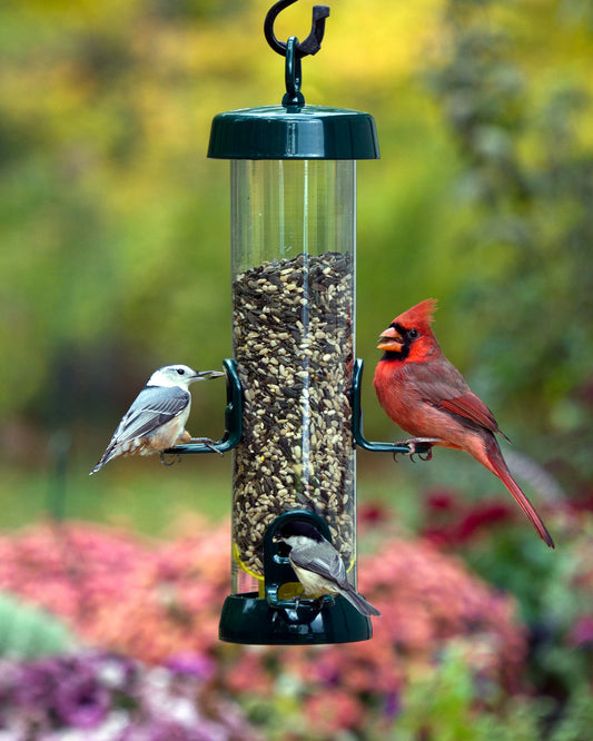 Tube 150 4-Port Bird Feeder with Swivel Hanger product image