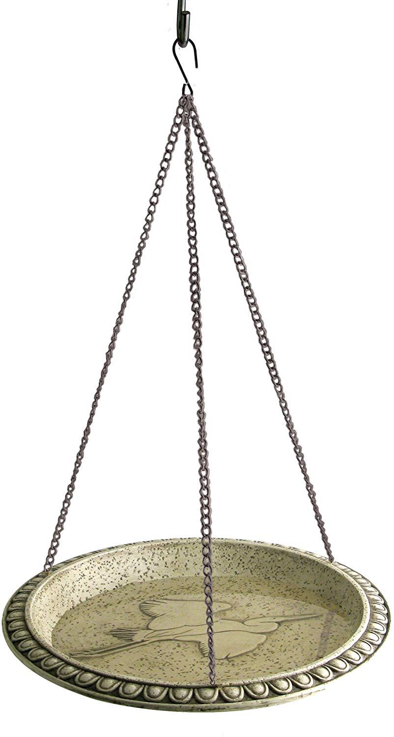 12 Inch Polyresin Hanging Birdbath