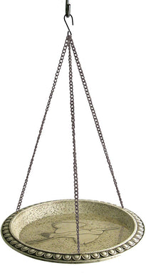 12 Inch Polyresin Hanging Birdbath