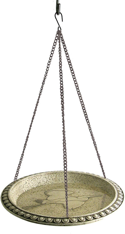 12 Inch Polyresin Hanging Birdbath