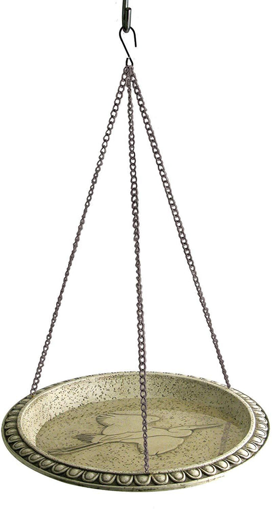 12 Inch Polyresin Hanging Birdbath
