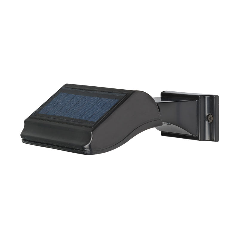 Black Solar LED Address Plaque Light – Standard Wall Mount