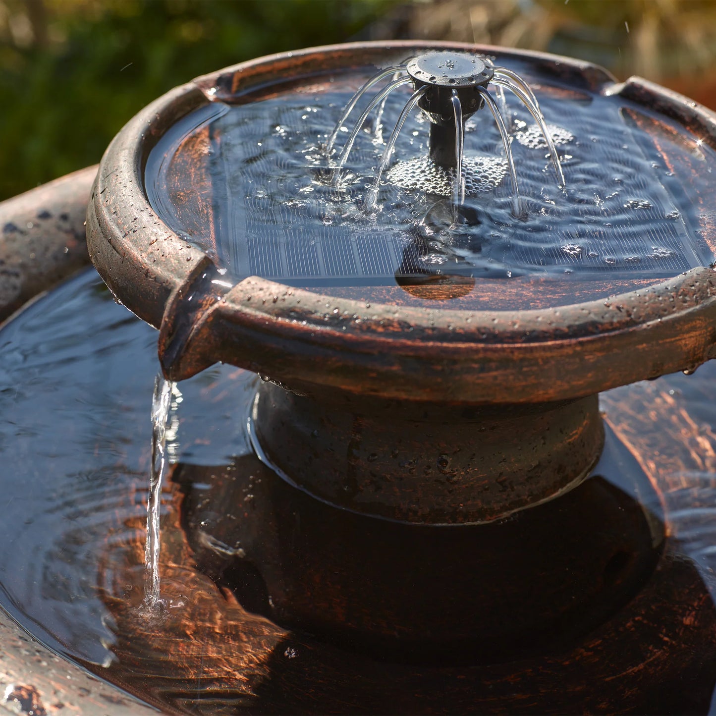 Chatsworth Bronze Solar Fountain