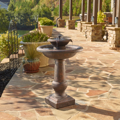 Chatsworth Bronze Solar Fountain