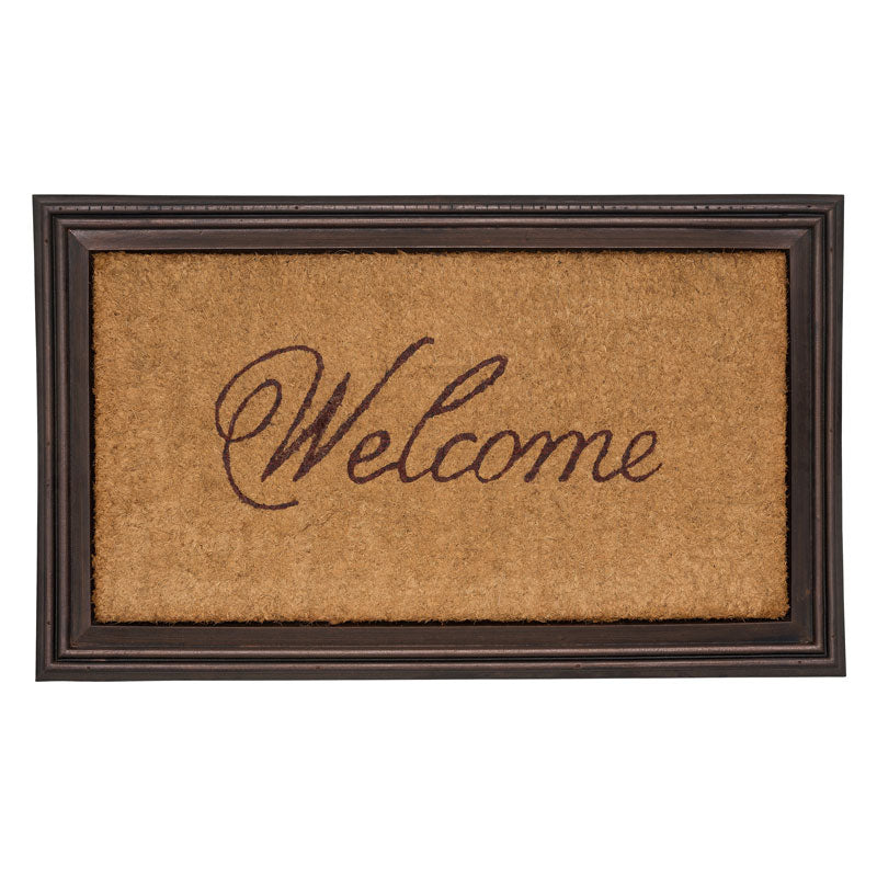 Essex Natural Coir Welcome Mat with Rubber Backing
