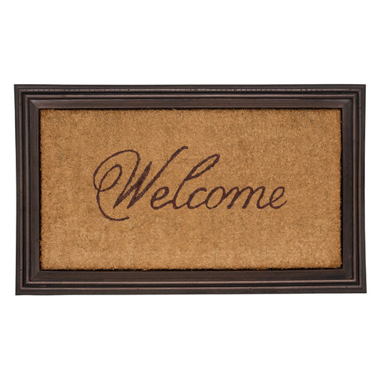 Essex Natural Coir Welcome Mat with Rubber Backing