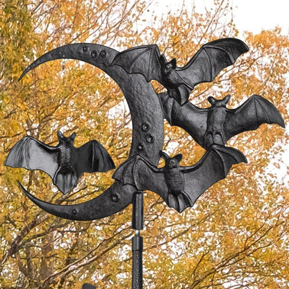 30-Inch Black Halloween Bat Rooftop Weathervane