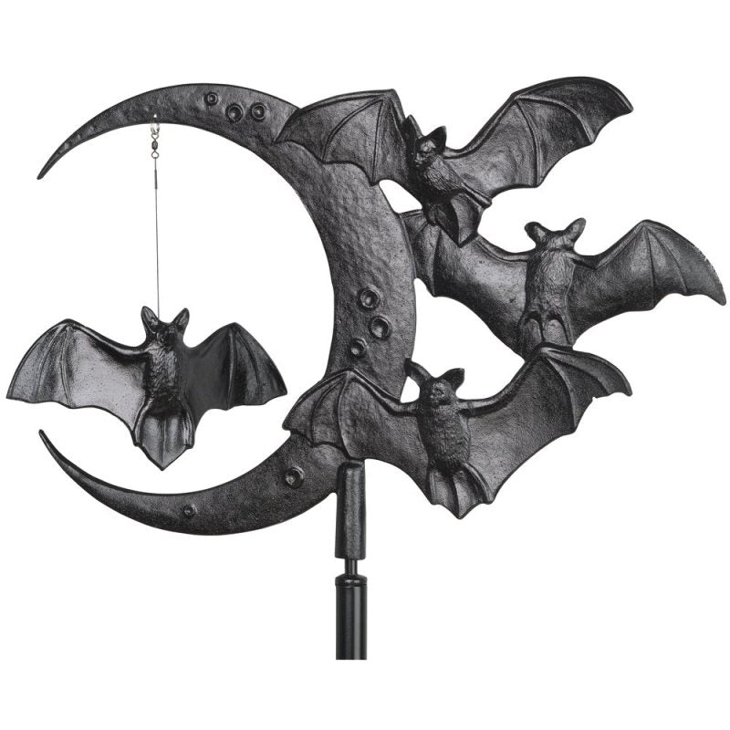 30-Inch Black Halloween Bat Rooftop Weathervane