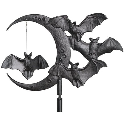 30-Inch Black Halloween Bat Rooftop Weathervane