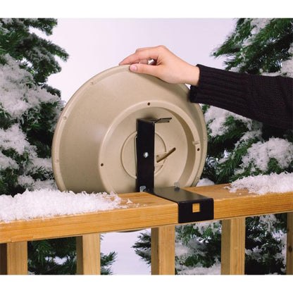 Allied Precision 14-Inch Heated Birdbath w/ Deck & Pole Mount