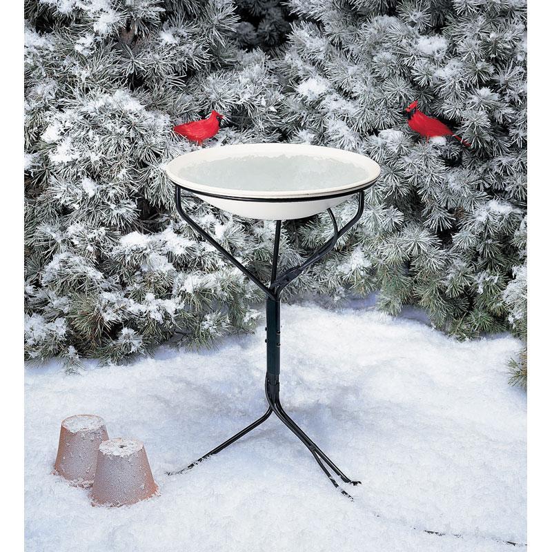 Allied Precision 20-Inch Heated Bird Bath w/ Metal Stand