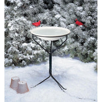 Allied Precision 20-Inch Heated Bird Bath w/ Metal Stand