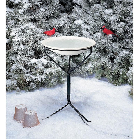 Allied Precision 20-Inch Heated Bird Bath w/ Metal Stand