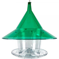 Green Squirrel-Resistant Platform Bird Feeder