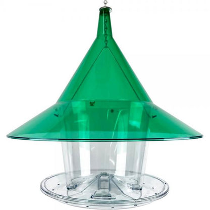 Green Squirrel-Resistant Platform Bird Feeder
