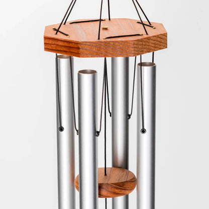Arias 24-Inch Windchime (4 Tubes), Silver