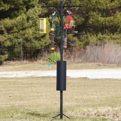 8-Feeder Squirrel-Resistant Pole Feeding Station