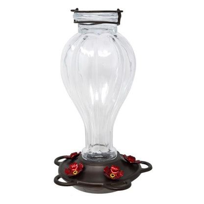 Clear Balloon 21 oz Glass Hummingbird Feeder