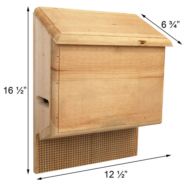 100-Bat Pine Roosting House with Dual Chambers