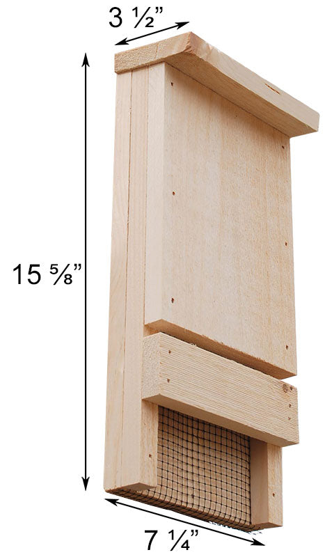 Compact 12-Bat Pine Roosting House
