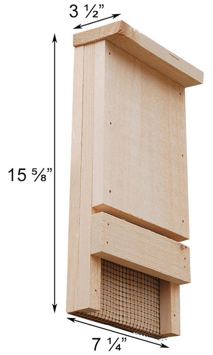 Compact 12-Bat Pine Roosting House