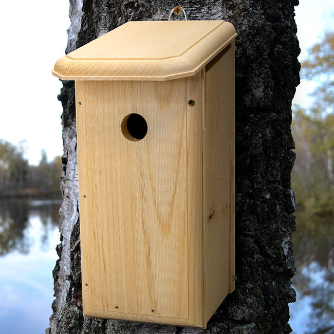 Pine Chickadee Nesting House with Ventilation