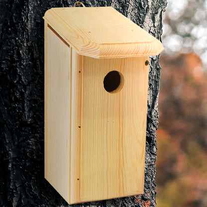 Pine Nest Box for Titmice, Warblers & Tree Swallows