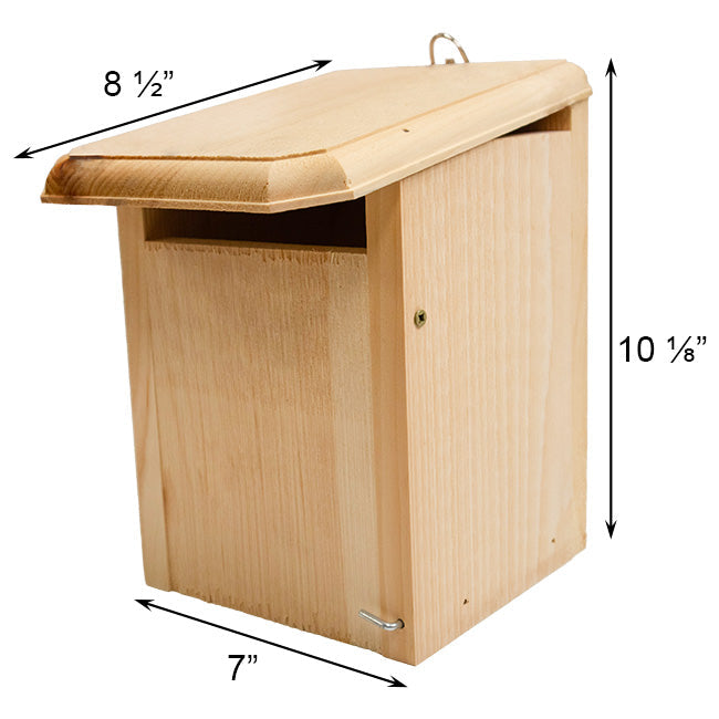 Sparrow-Resistant Western Bluebird Nest Box with Slot Entry